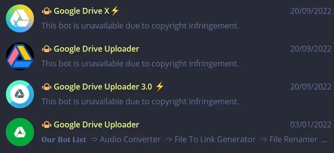 unavailable-bots